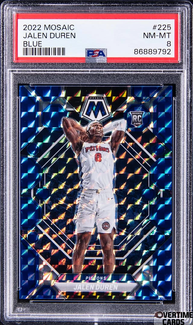 2022 Panini Mosaic Jalen Duren Blue #225 card image