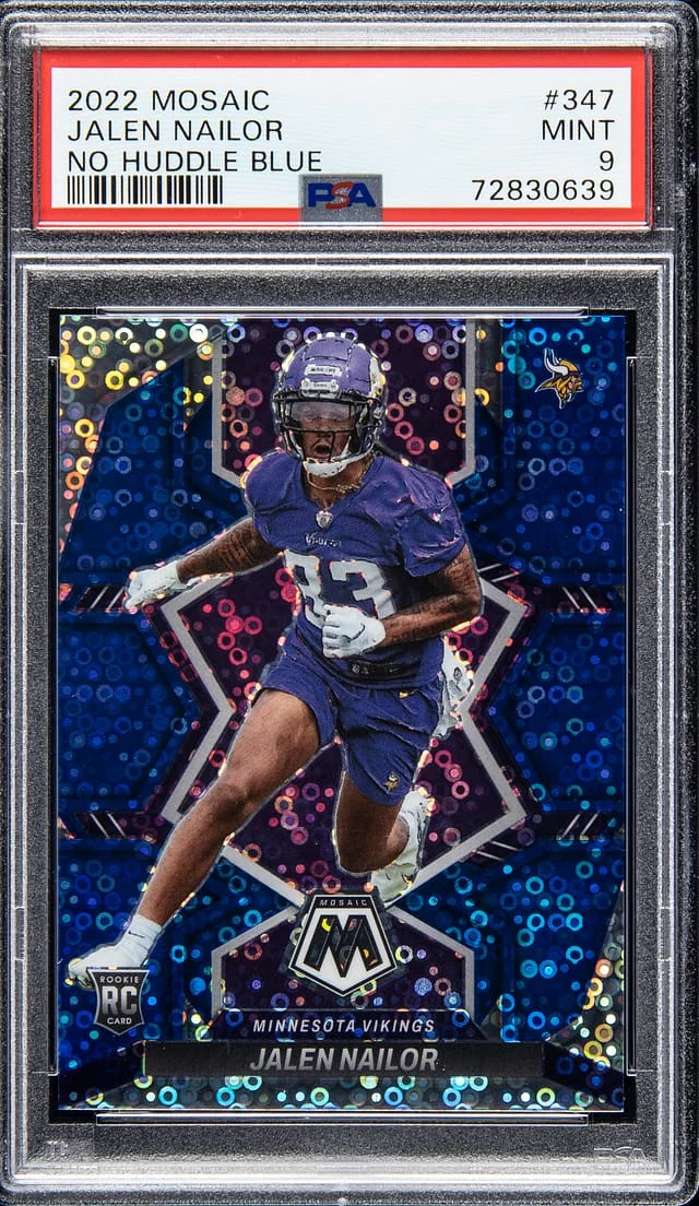 2022 Panini Mosaic Jalen Nailor No Huddle Blue #347 card image