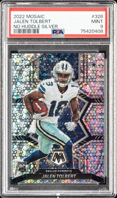 2022 Panini Mosaic Jalen Tolbert No Huddle Silver #326 card image