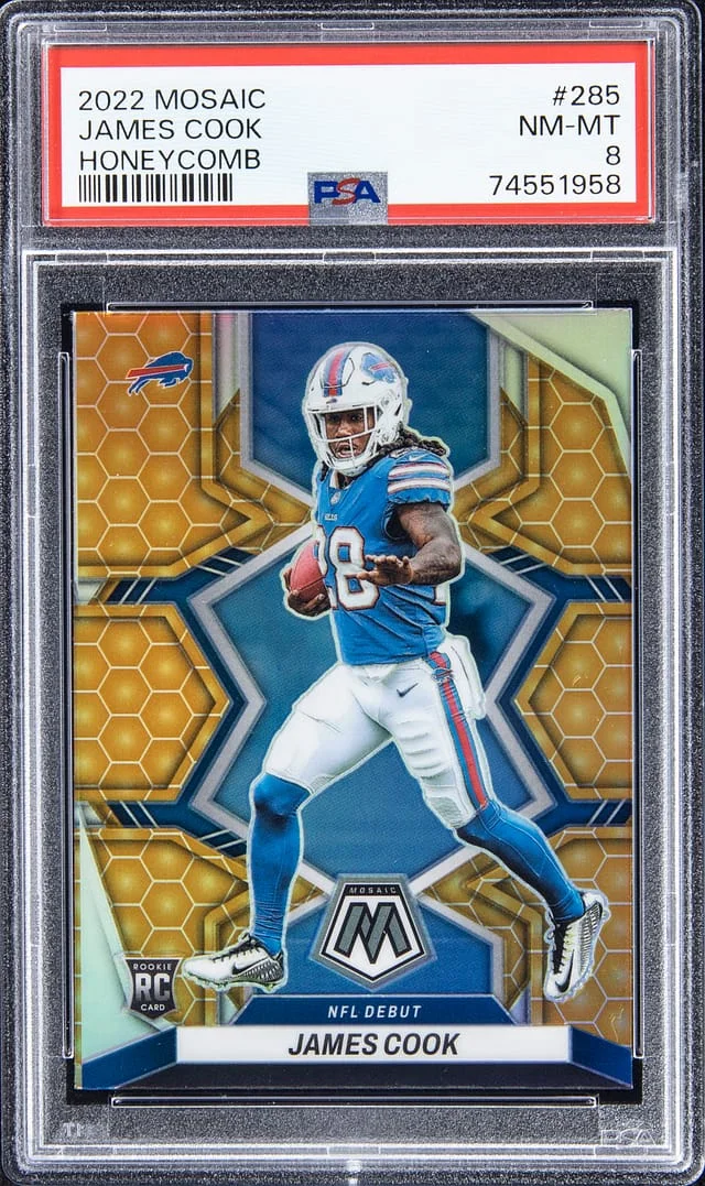 2022 Panini Mosaic James Cook Honeycomb #285 card image