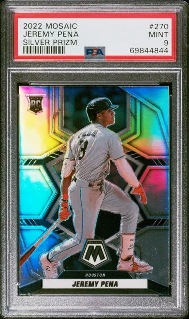 2022 Panini Mosaic Jeremy Pena Silver Prizm #270 card image