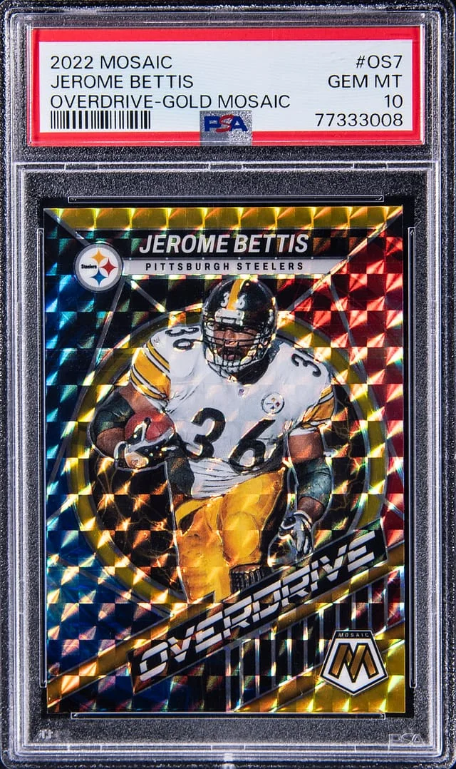2022 Panini Mosaic Jerome Bettis Overdrive Gold #OS7 card image