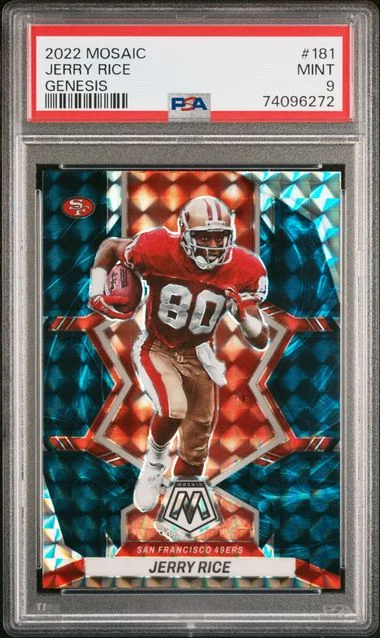 2022 Panini Mosaic Jerry Rice Genesis #181 card image