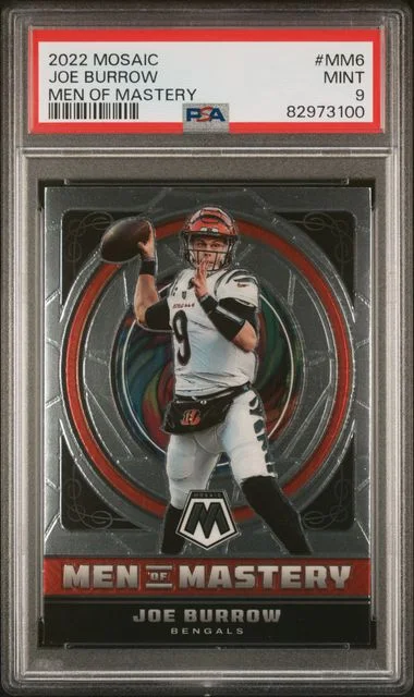 2022 Panini Mosaic Joe Burrow Men Of Mastery #Mm6 card image