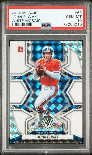 2022 Panini Mosaic John Elway White Mosaic #63 card image