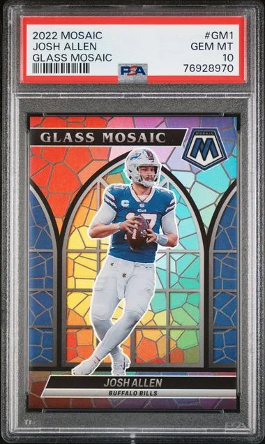 2022 Panini Mosaic Josh Allen Glass Mosaic #GM-1 card image