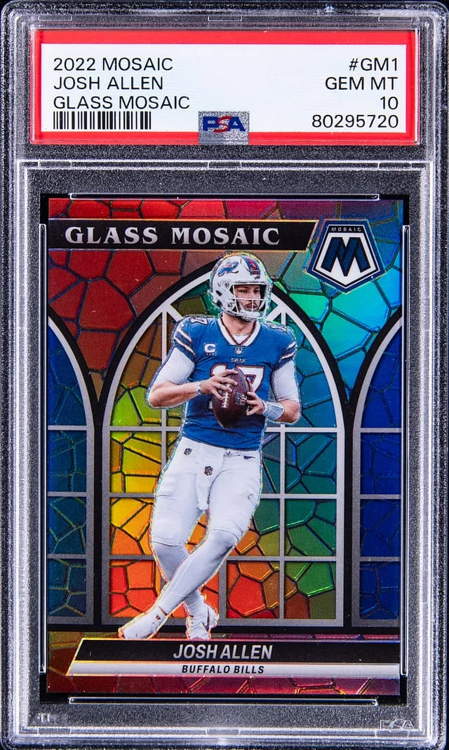 2022 Panini Mosaic Josh Allen Glass Mosaic #GM1 card image