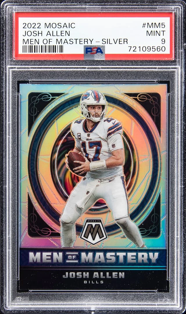 2022 Panini Mosaic Josh Allen Men of Mastery Silver #MM5 card image
