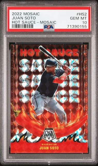 2022 Panini Mosaic Juan Soto Hot Sauce Mosaic #HS-2 card image