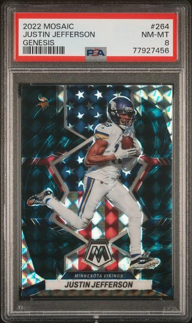 2022 Panini Mosaic Justin Jefferson Genesis #264 card image