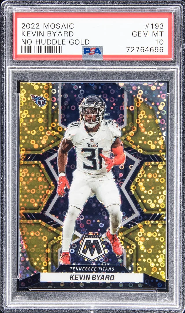 2022 Panini Mosaic Kevin Byard No Huddle Gold #193 card image