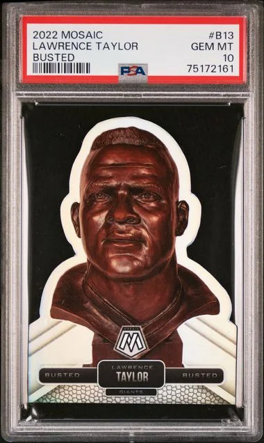 2022 Panini Mosaic Lawrence Taylor Busted #B13 card image