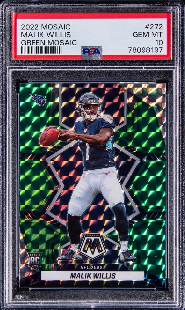 2022 Panini Mosaic Malik Willis Green #272 card image