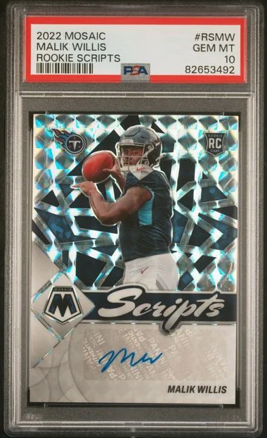 2022 Panini Mosaic Malik Willis Scripts #RS-MW card image
