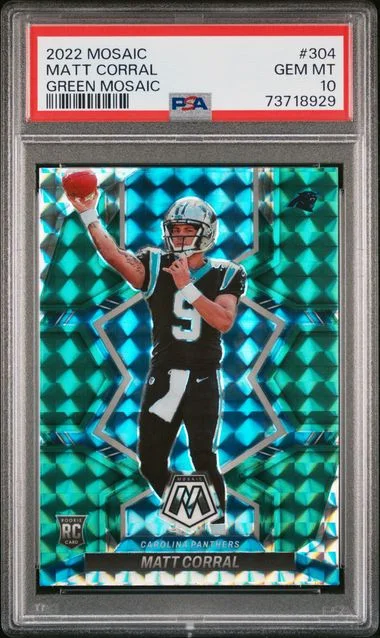2022 Panini Mosaic Matt Corral Honeycomb #304 card image