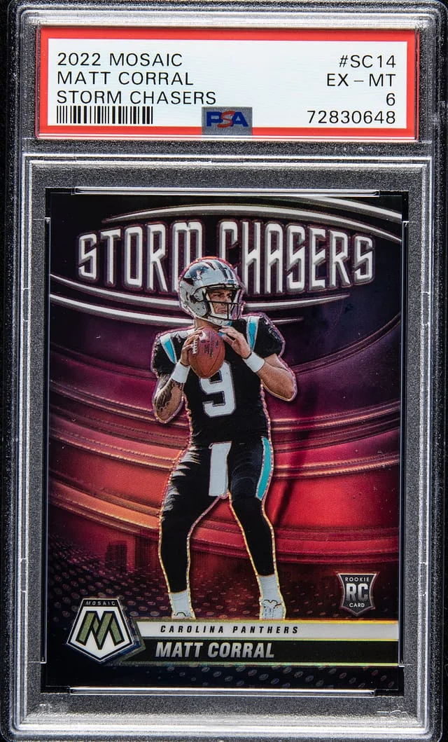 2022 Panini Mosaic Matt Corral Storm Chasers #SC14 card image