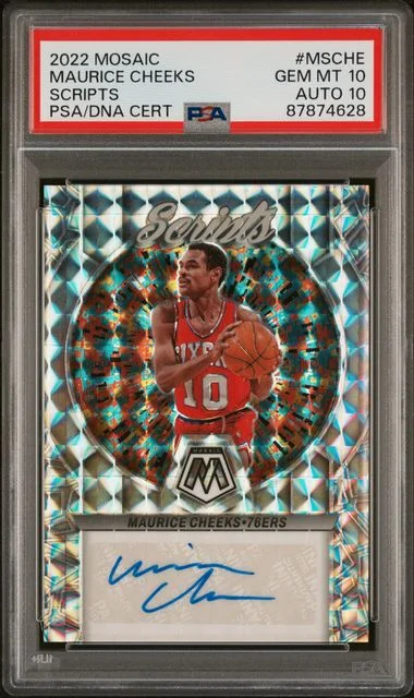 2022 Panini Mosaic Maurice Cheeks Scripts #MSCHE card image