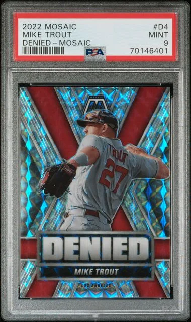 2022 Panini Mosaic Mike Trout Denied Mosaic #D-4 card image