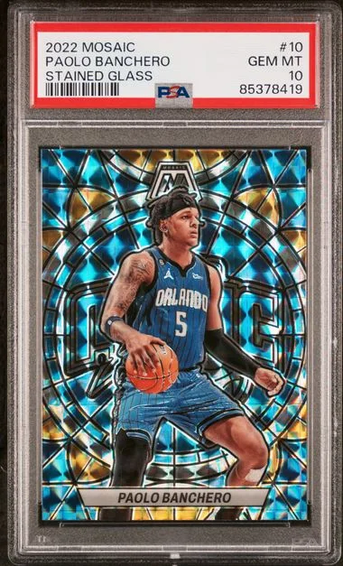 2022 Panini Mosaic Paolo Banchero Stained Glass #10 card image