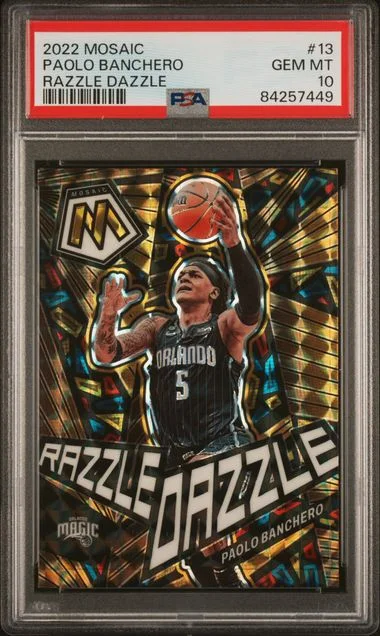 2022 Panini Mosaic Paolo Banchero Razzle Dazzle #13 card image