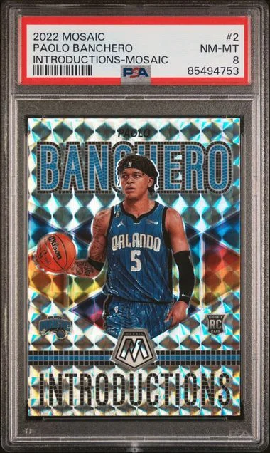 2022 Panini Mosaic Paolo Banchero Introductions Mosaic #2 card image