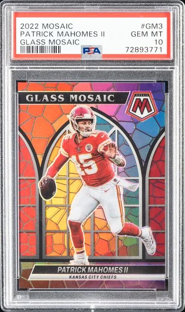 2022 Panini Mosaic Patrick Mahomes II Glass Mosaic #GM3 card image