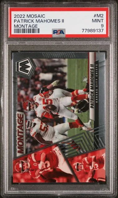2022 Panini Mosaic Patrick Mahomes II Montage #M2 card image