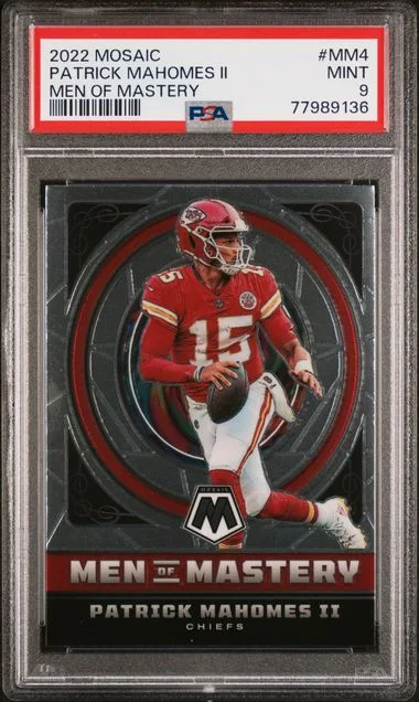 2022 Panini Mosaic Patrick Mahomes II Men Of Mastery #MM4 card image