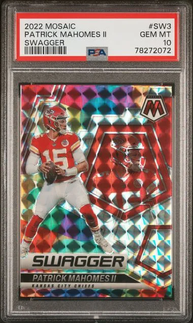2022 Panini Mosaic Patrick Mahomes II Swagger #SW3 card image