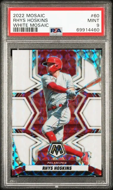 2022 Panini Mosaic Rhys Hoskins White Mosaic Prizm #60 card image