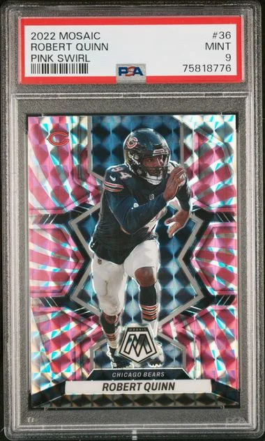 2022 Panini Mosaic Robert Quinn Pink Swirl #36 card image