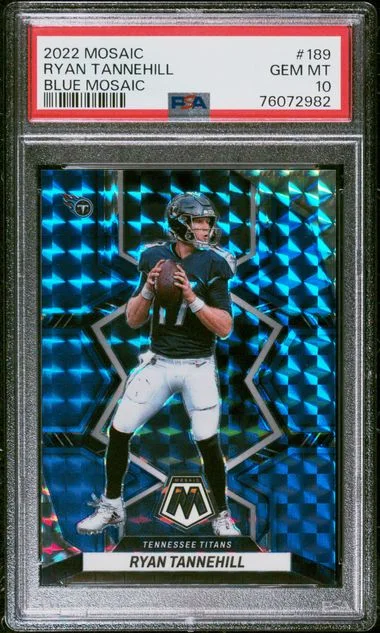 2022 Panini Mosaic Ryan Tannehill Blue Mosaic #189 card image
