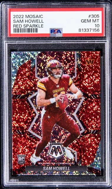 2022 Panini Mosaic Sam Howell Reactive Orange #305 card image