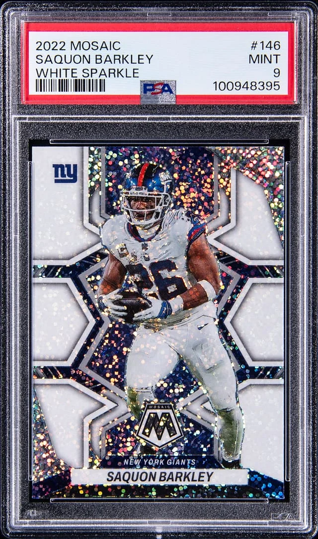 2022 Panini Mosaic Saquon Barkley White Mosaic #146 card image