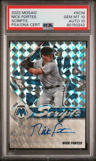 2022 Panini Mosaic Scripts Scni Nick Fortes #no-number card image