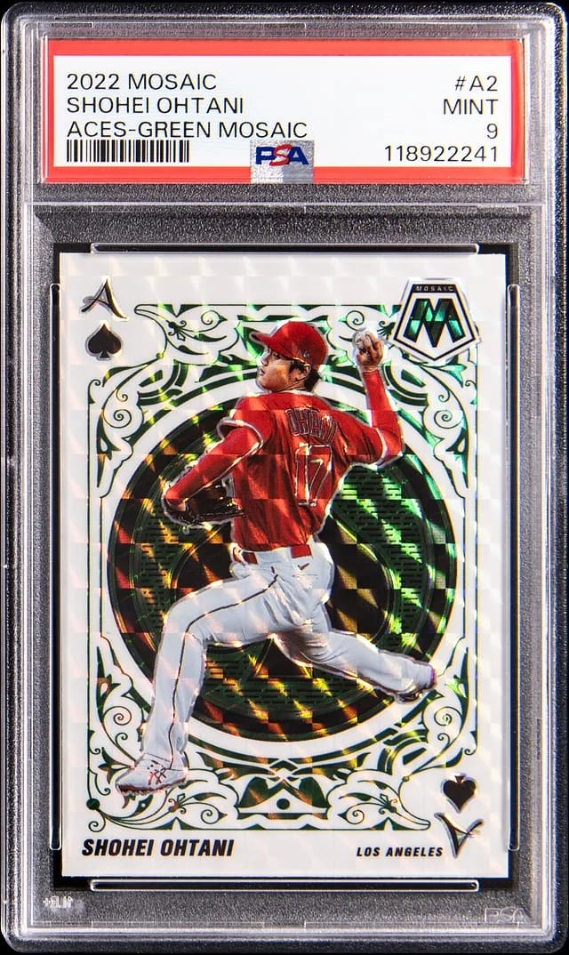 2022 Panini Mosaic Shohei Ohtani Aces Mosaic #A-2 card image
