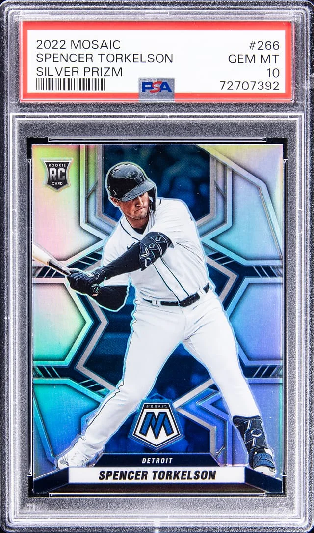 2022 Panini Mosaic Spencer Torkelson Silver Prizm #266 card image