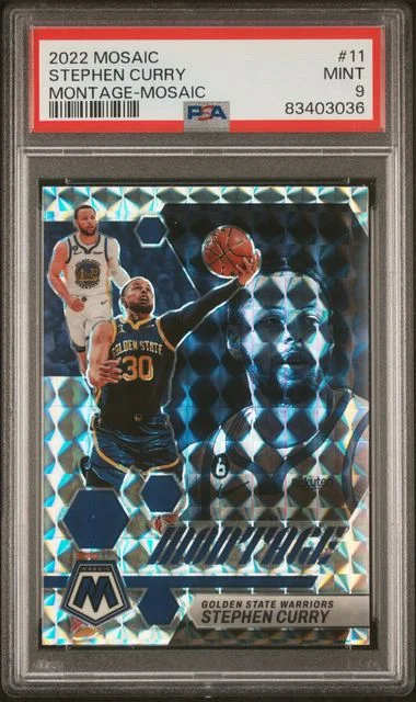 2022 Panini Mosaic Stephen Curry Montage Mosaic #11 card image