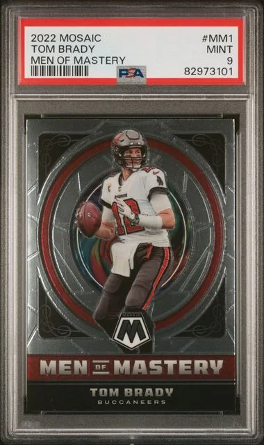 2022 Panini Mosaic Tom Brady Men Of Mastery #Mm1 card image
