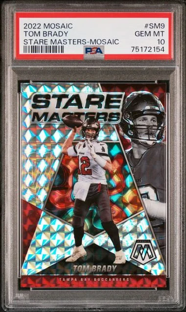 2022 Panini Mosaic Tom Brady Stare Masters Mosaic #Sm9 card image