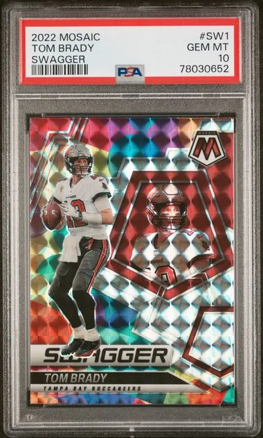 2022 Panini Mosaic Tom Brady Swagger #SW1 card image