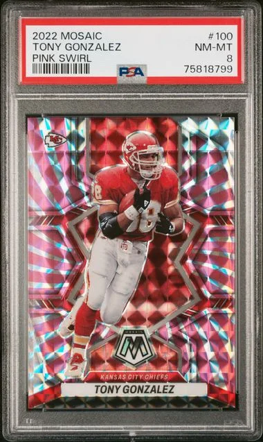 2022 Panini Mosaic Tony Gonzalez Tessellation #100 card image