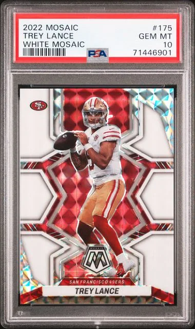 2022 Panini Mosaic Trey Lance White Mosaic #175 card image