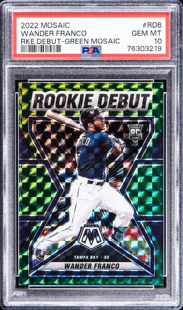 2022 Panini Mosaic Wander Franco Debut Green #RD6 card image