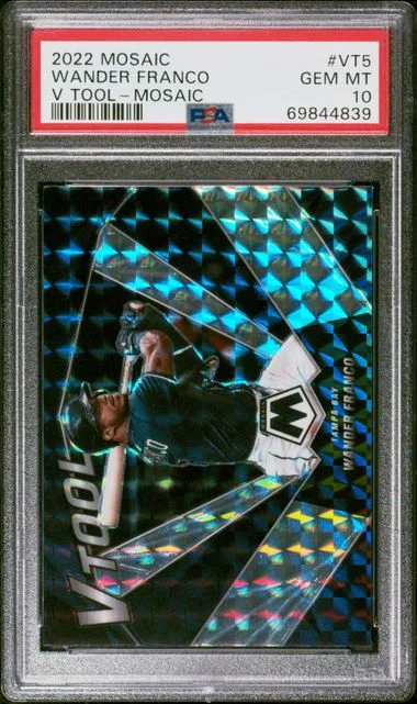 2022 Panini Mosaic Wander Franco V Tool Mosaic #VT-5 card image