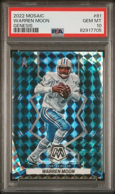 2022 Panini Mosaic Warren Moon Genesis #81 card image
