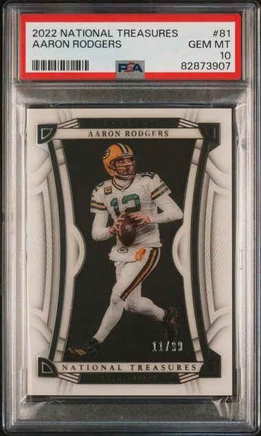 2022 Panini National Treasures Aaron Rodgers #81 card image