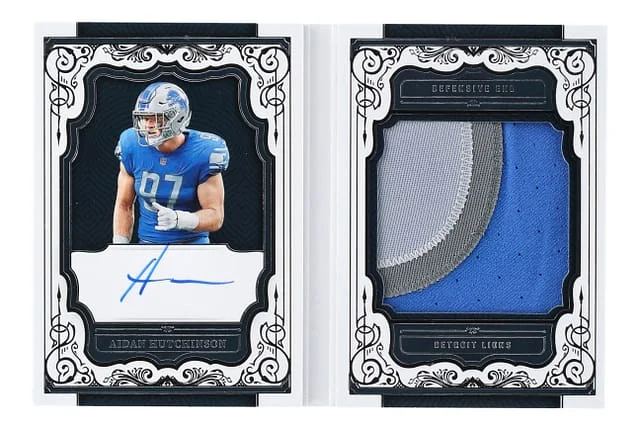 2022 Panini National Treasures Aidan Hutchinson First Edition Signatures #RFE-AH card image