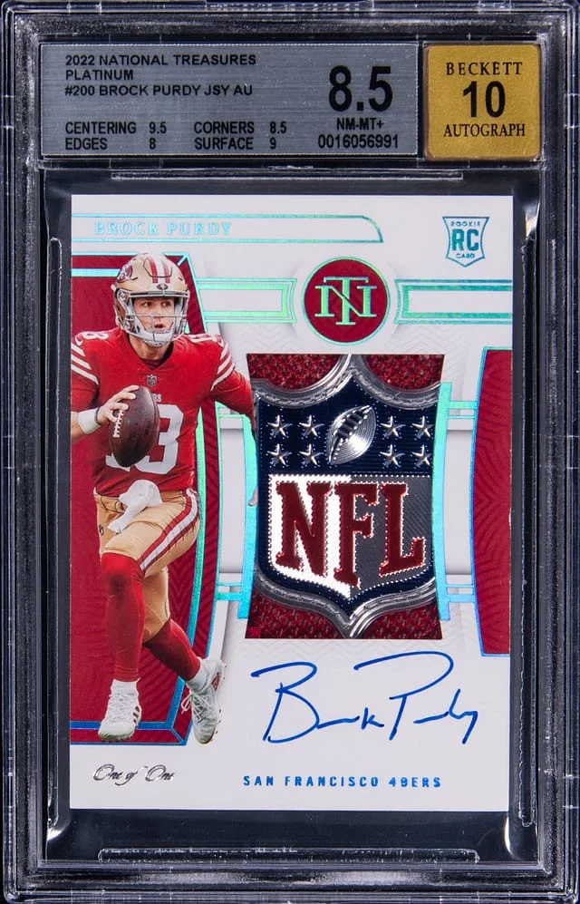2022 Panini National Treasures Brock Purdy Platinum #200 card image
