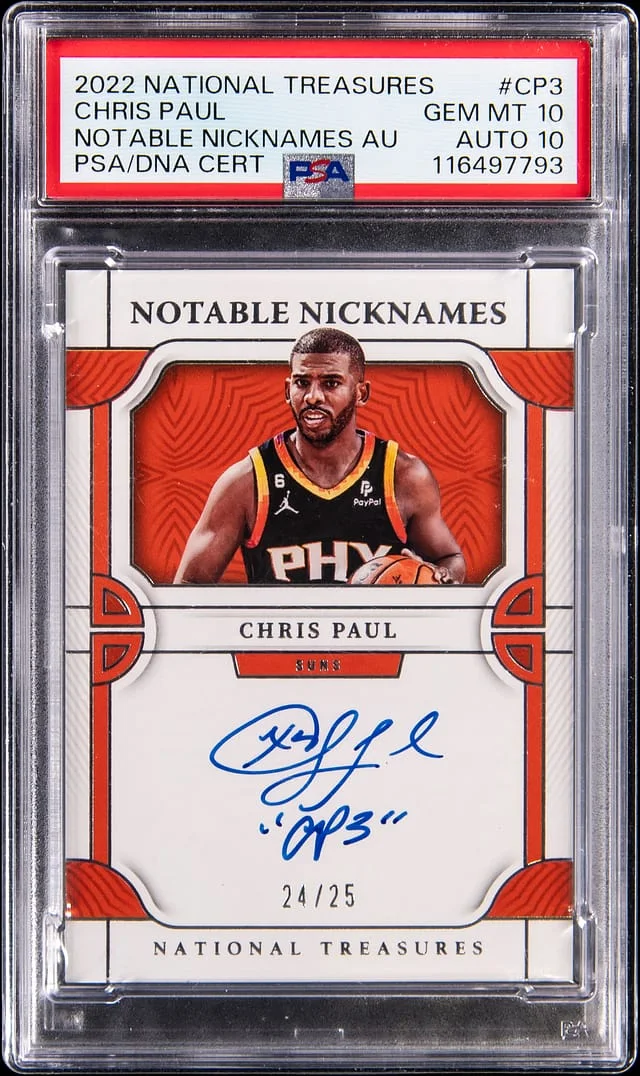 2022 Panini National Treasures Chris Paul Notable Nicknames #CP3 card image